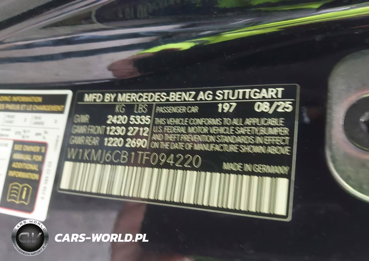 2026 Mercedes-Benz Amg Cle 53 VIN:W1KMJ6CB1TF094220 - 9