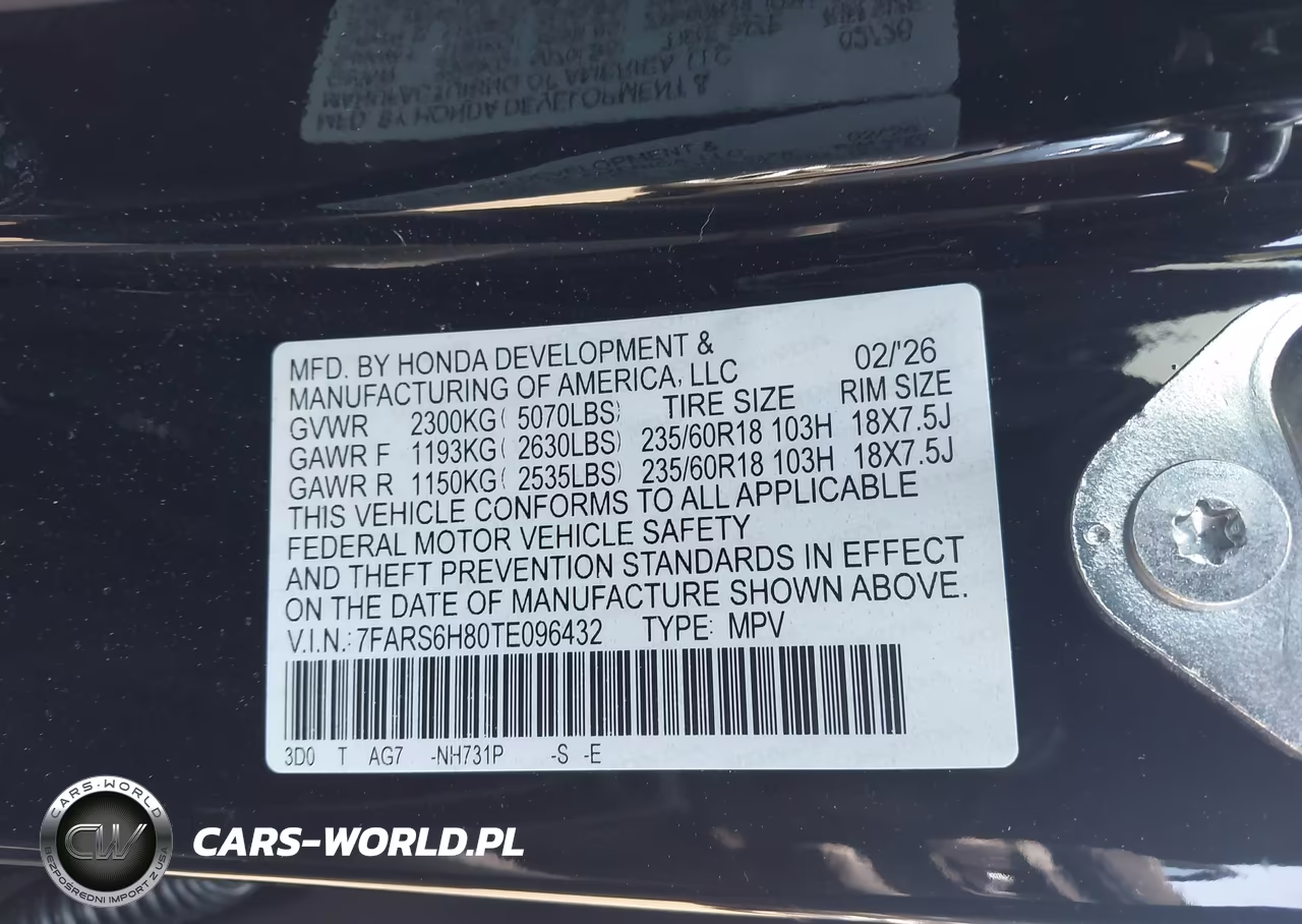 2026 Honda Cr-V Hybrid Awd Sport-L VIN:7FARS6H80TE096432 - 9