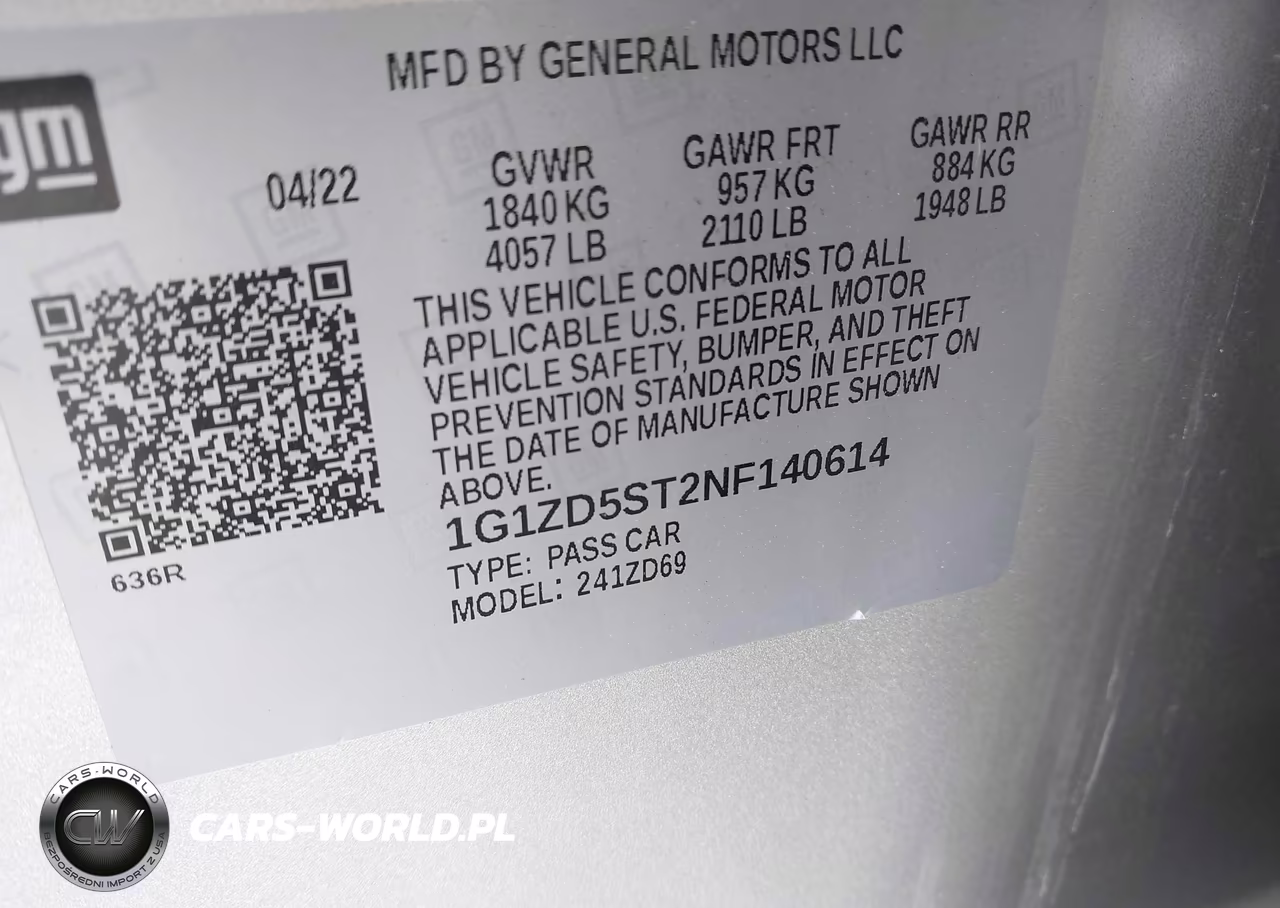 2022 Chevrolet Malibu Fwd Lt VIN:1G1ZD5ST2NF140614 - 9