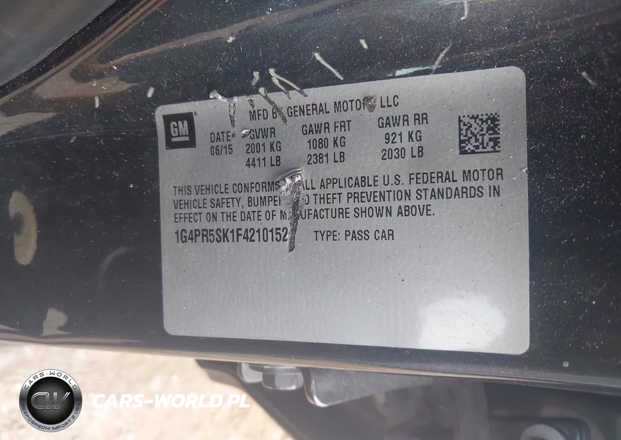 2015 Buick Verano Convenience Group VIN:1G4PR5SK1F4210152 - 9