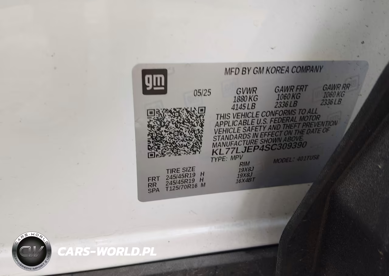 2025 Chevrolet Trax Fwd 2Rs VIN:KL77LJEP4SC309390 - 9