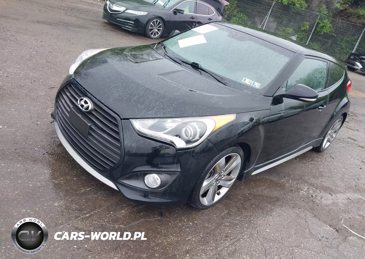 2013 Hyundai Veloster Turbo W-Blue VIN:KMHTC6AE7DU136234 - 2