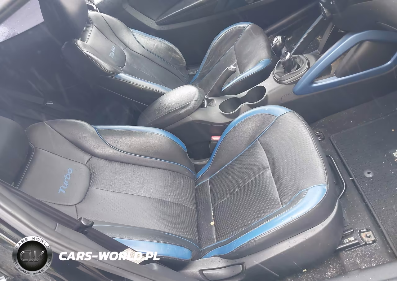 2013 Hyundai Veloster Turbo W-Blue VIN:KMHTC6AE7DU136234 - 5