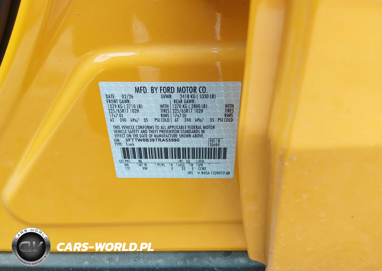 2026 Ford Maverick Xl VIN:3FTTW8B39TRA55990 - 9