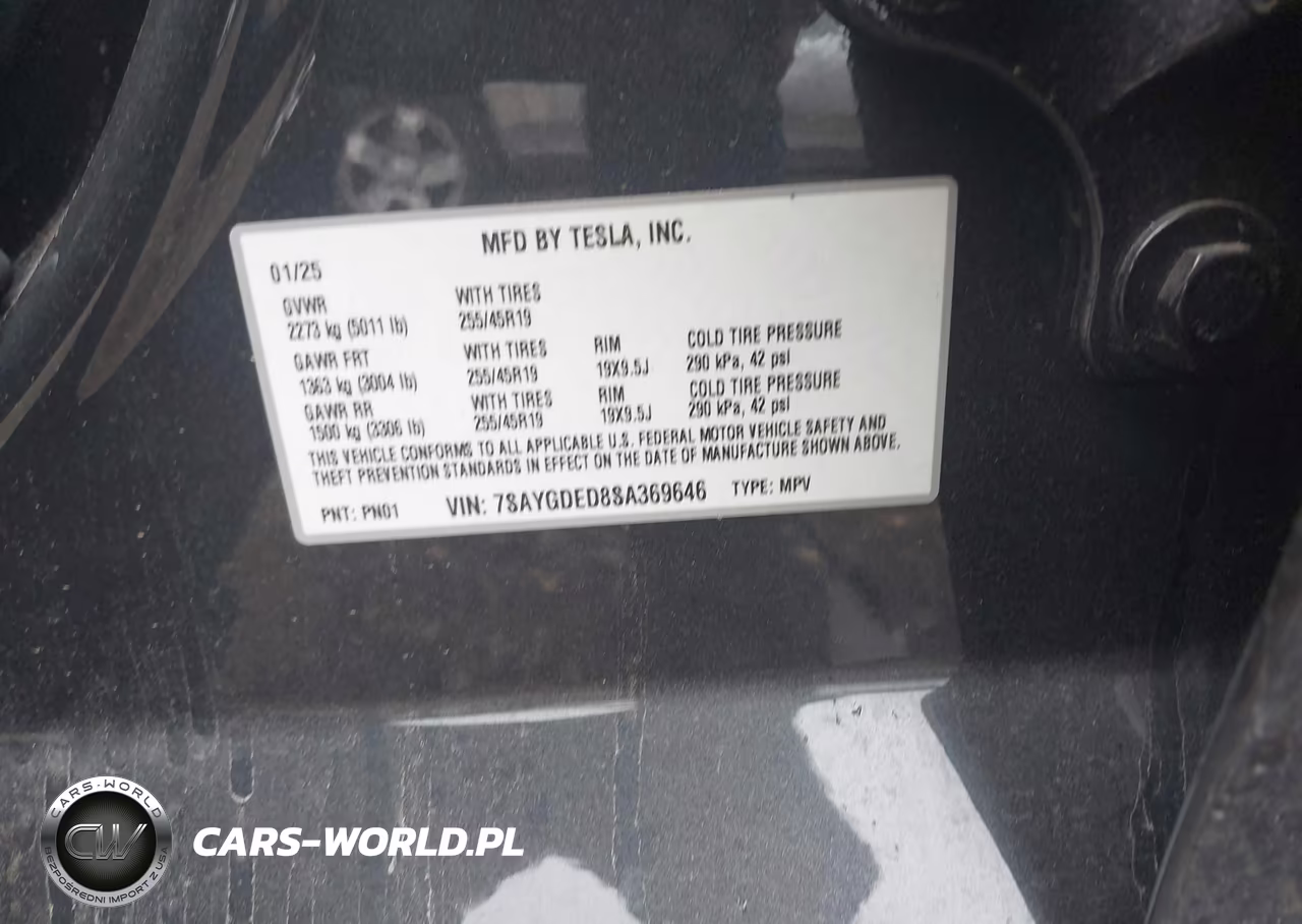 2025 Tesla Model Y Long Range Dual Motor Rear-Wheel Drive VIN:7SAYGDED8SA369646 - 9