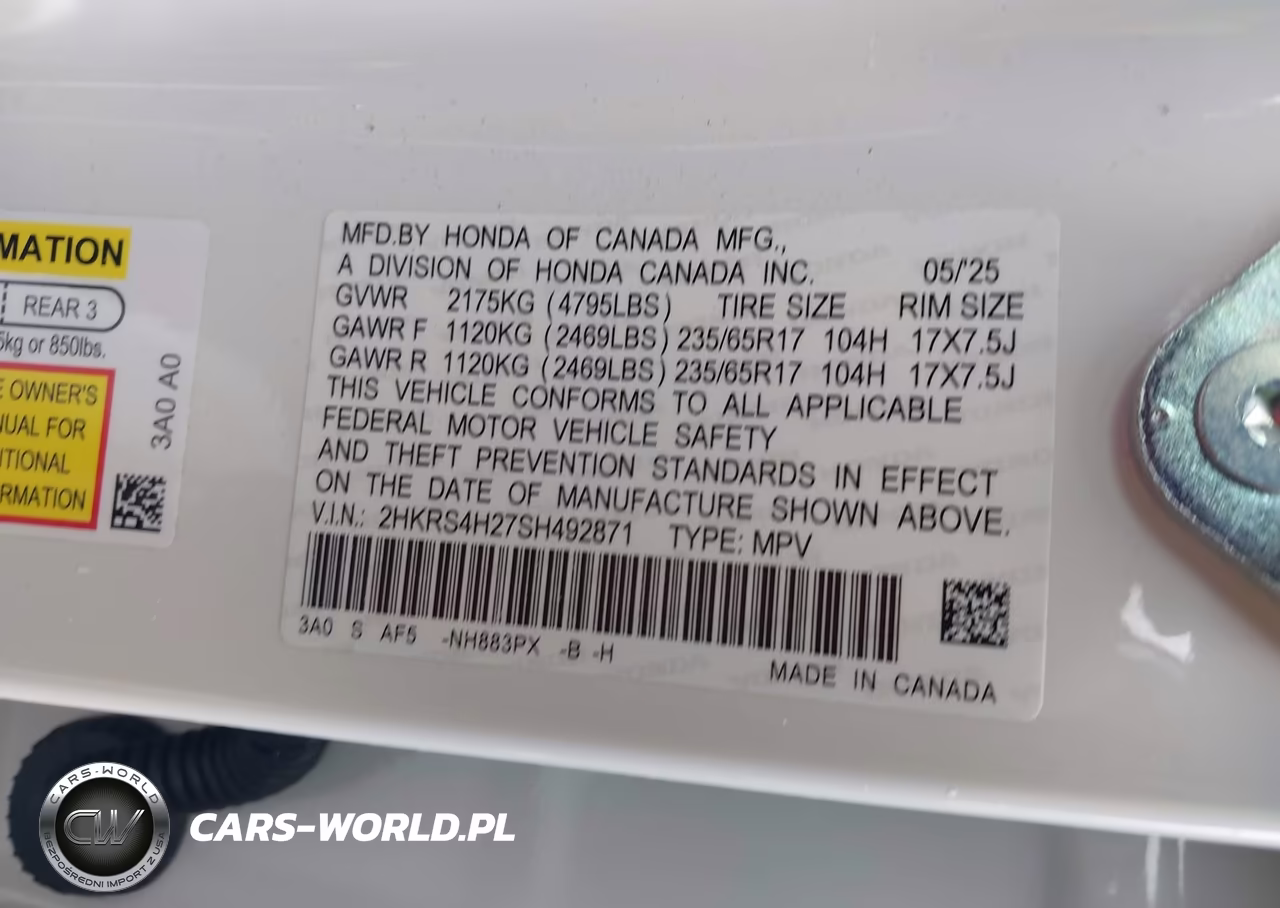 2025 Honda Cr-V Lx Awd VIN:2HKRS4H27SH492871 - 9