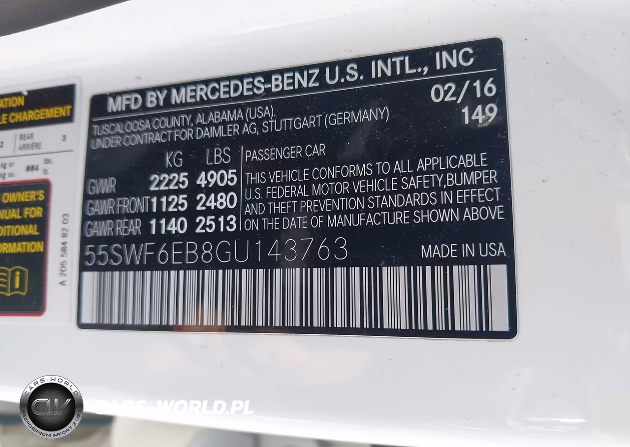 2016 Mercedes-Benz C 450 Amg 4Matic VIN:55SWF6EB8GU143763 - 9