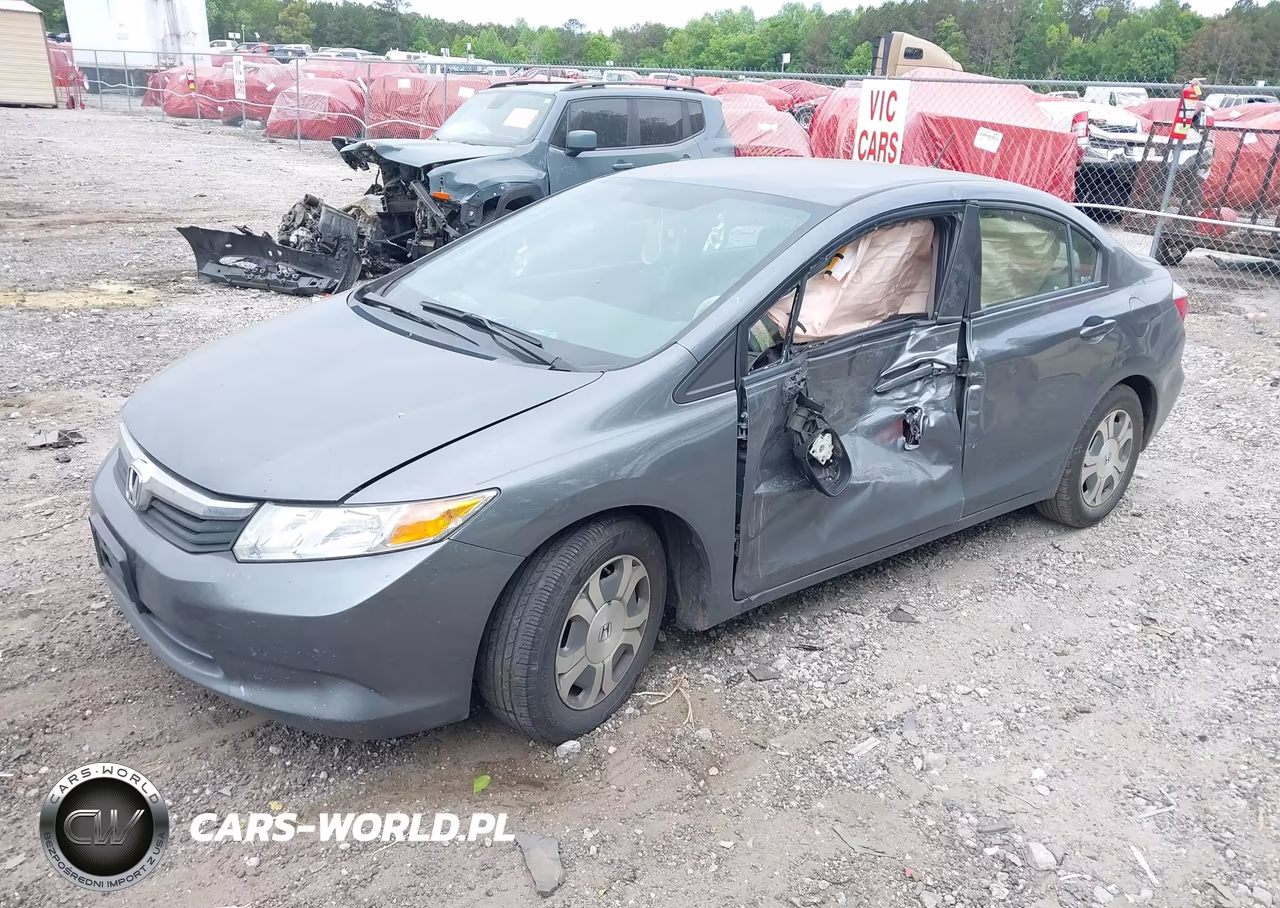 2012 Honda Civic Hybrid VIN:JHMFB4F24CS007593 - 2