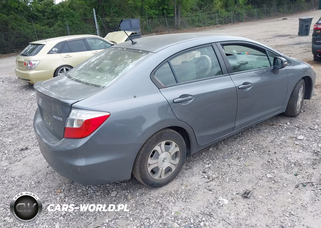 2012 Honda Civic Hybrid VIN:JHMFB4F24CS007593 - 4