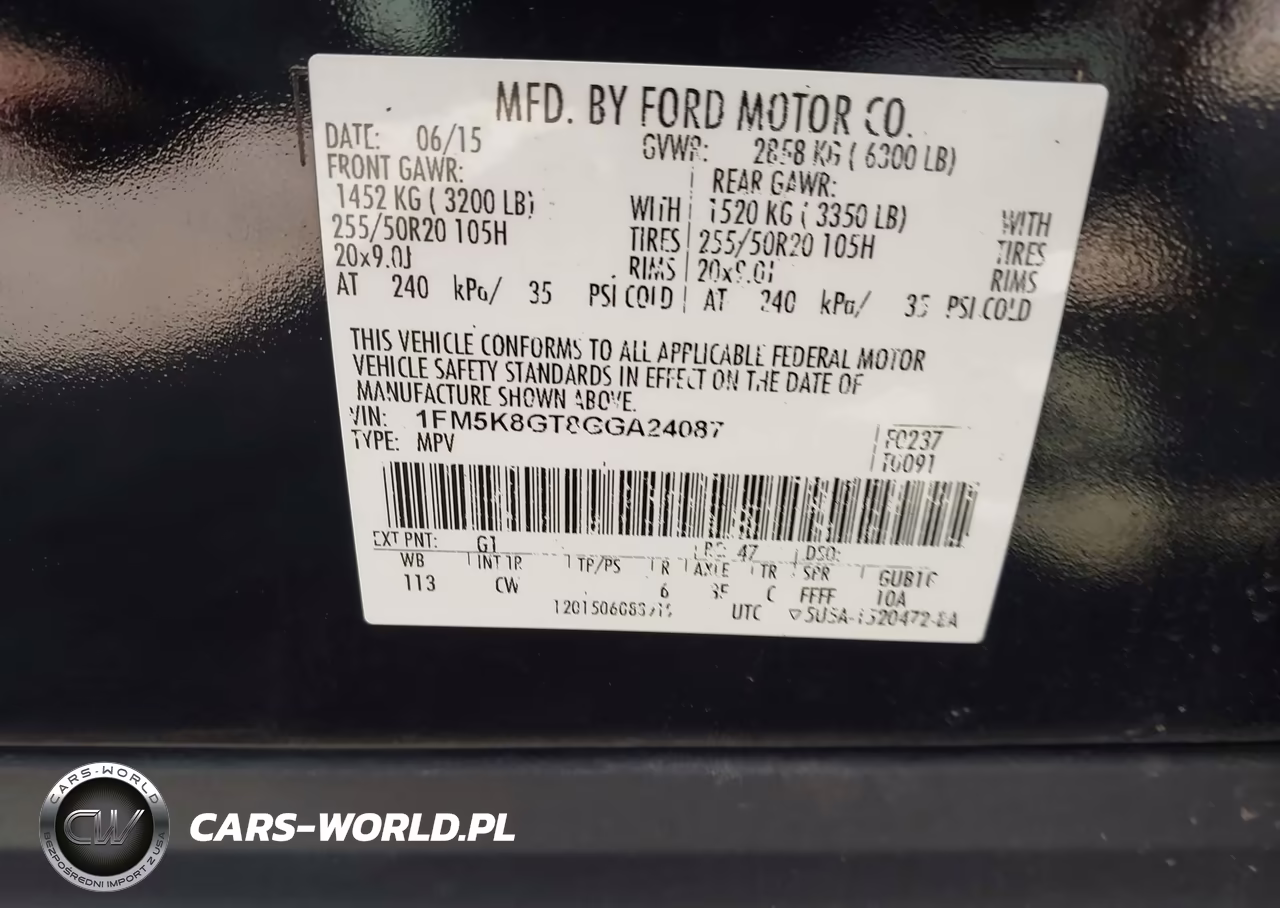 2016 Ford Explorer Sport VIN:1FM5K8GT8GGA24087 - 9