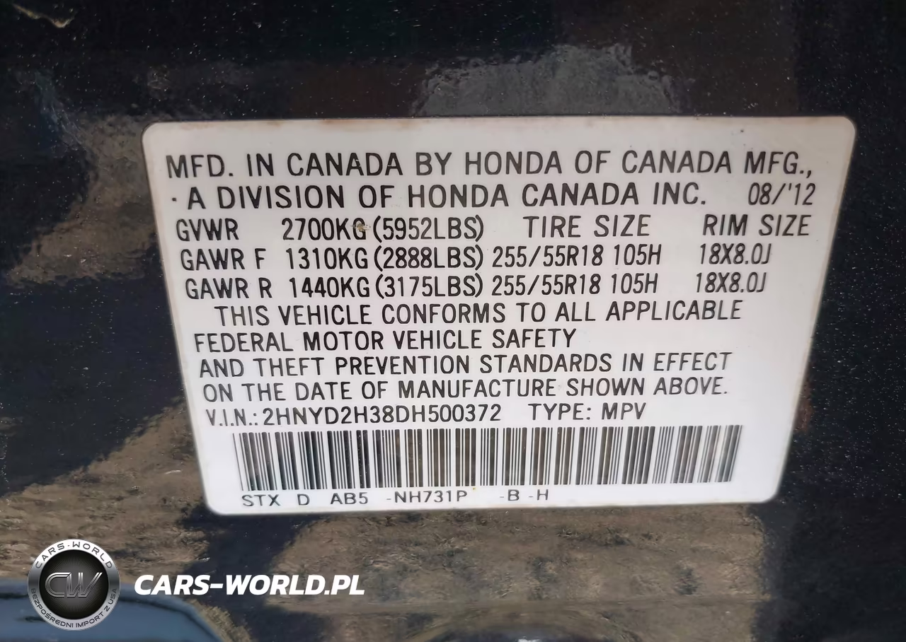 2013 Acura Mdx Technology Package VIN:2HNYD2H38DH500372 - 9