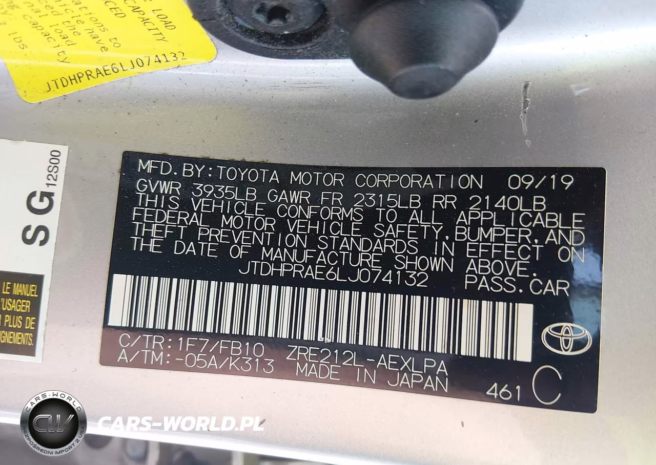 2020 Toyota Corolla Le VIN:JTDHPRAE6LJ074132 - 9