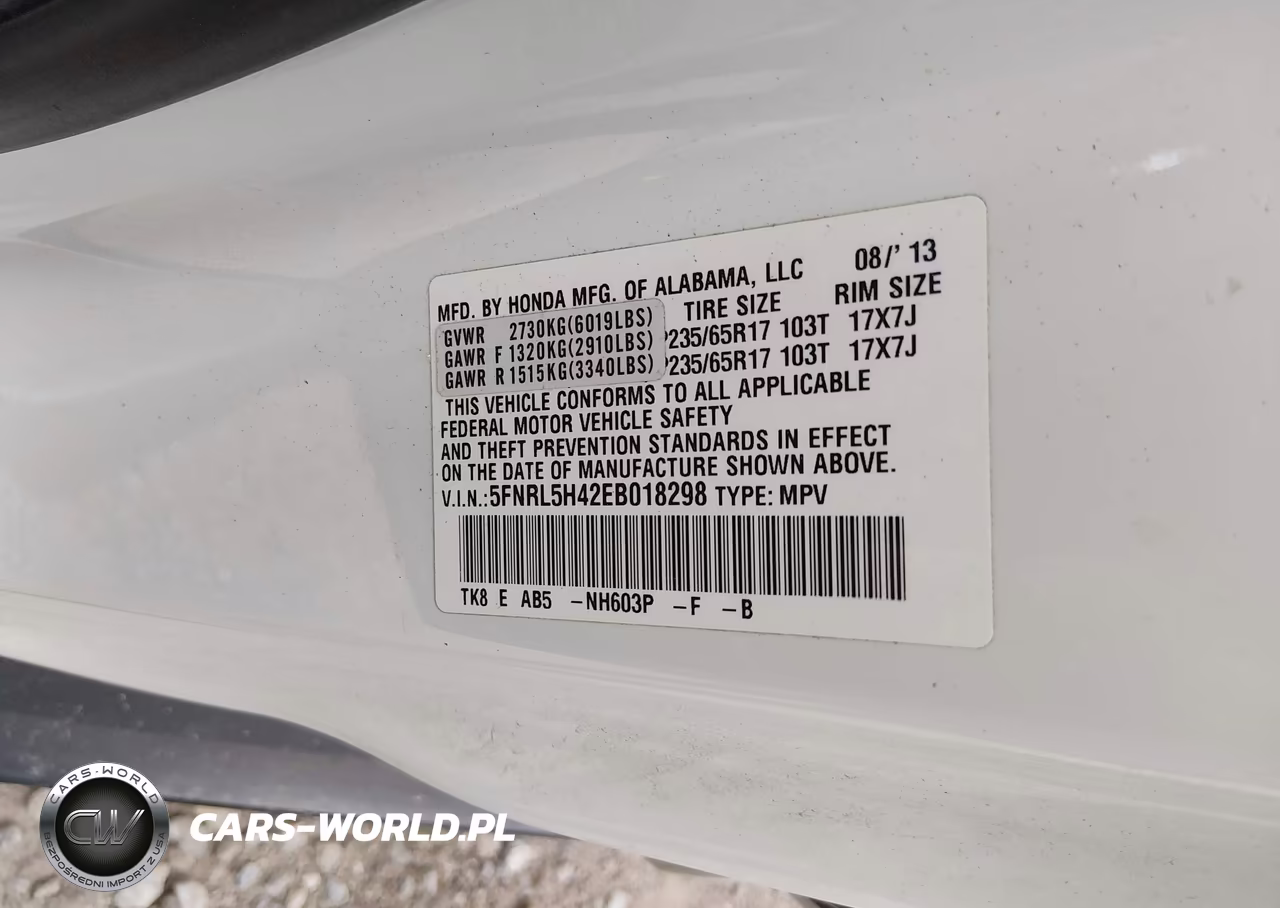 2014 Honda Odyssey Ex VIN:5FNRL5H42EB018298 - 9