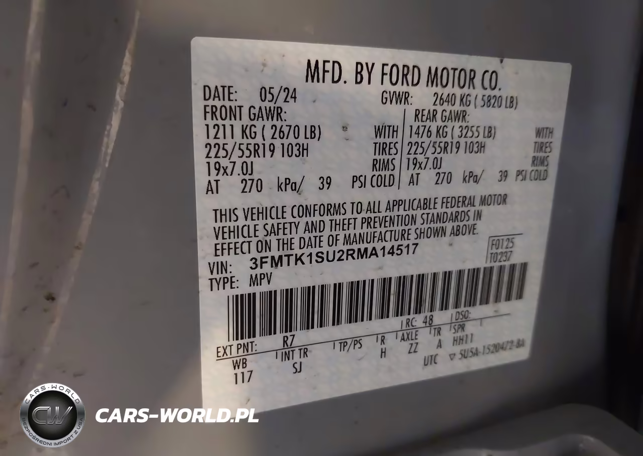 2024 Ford Mustang Mach-E Select VIN:3FMTK1SU2RMA14517 - 9