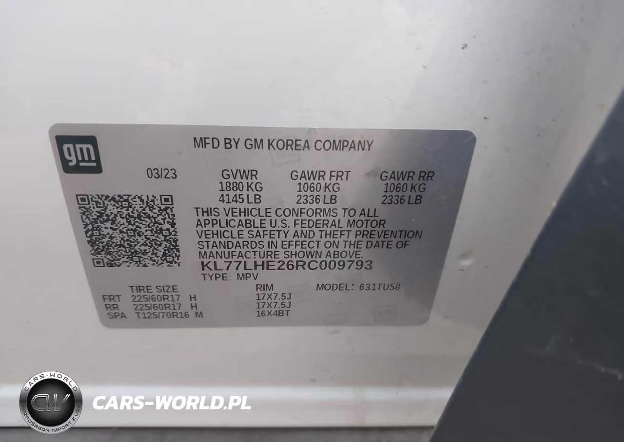 2024 Chevrolet Trax Fwd Lt VIN:KL77LHE26RC009793 - 9