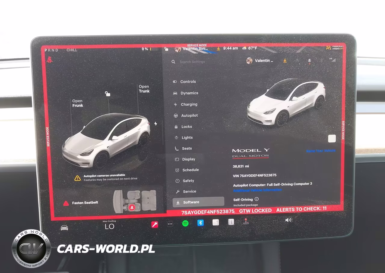 2022 Tesla Model Y Performance Dual Motor All-Wheel Drive VIN:7SAYGDEF4NF523875 - 19