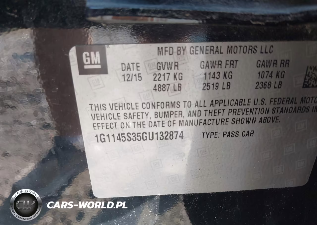 2016 Chevrolet Impala 2Lz VIN:1G1145S35GU132874 - 9