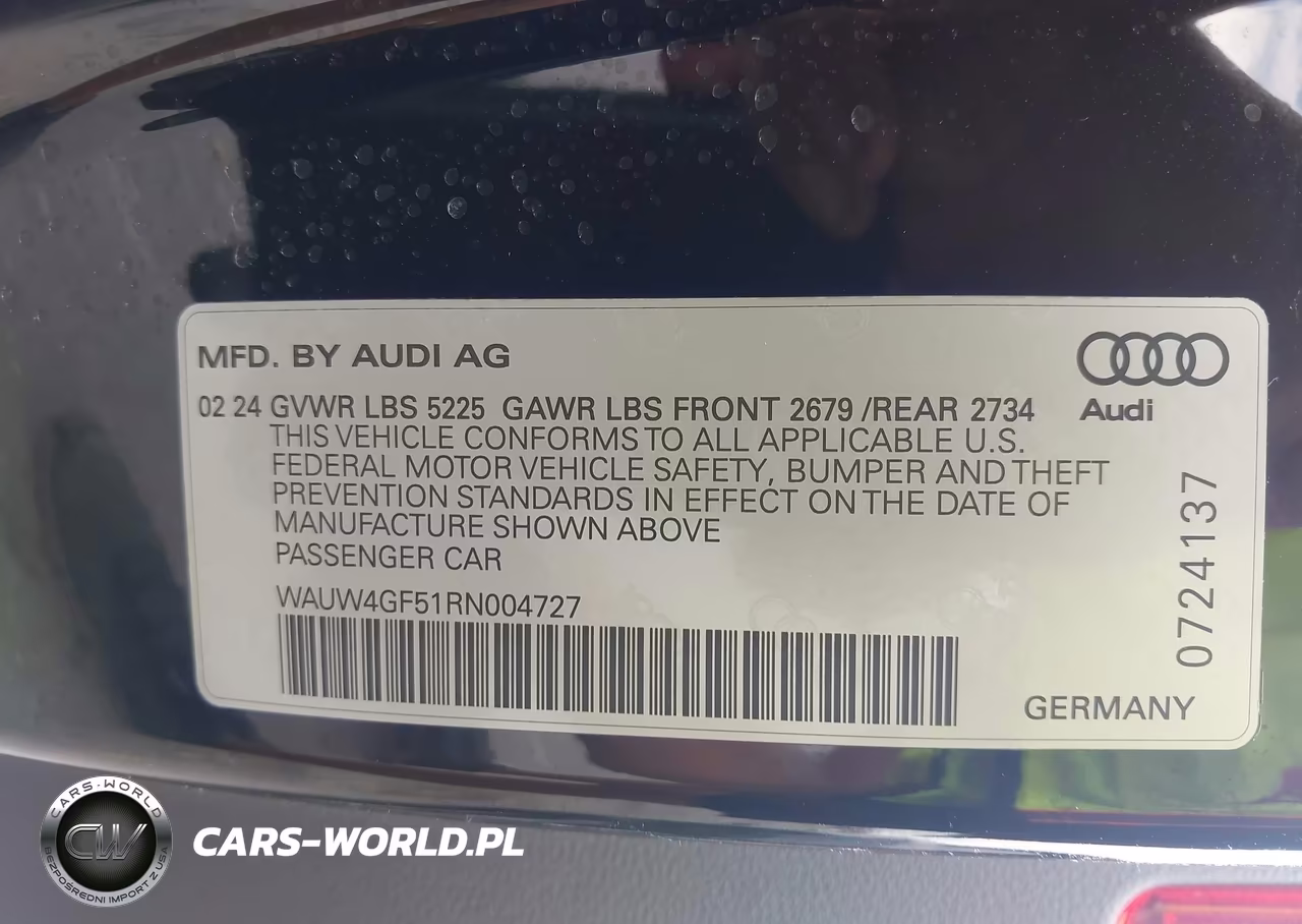 2024 Audi S5 Cabriolet Premium Plus Tfsi Quattro Tiptronic VIN:WAUW4GF51RN004727 - 9