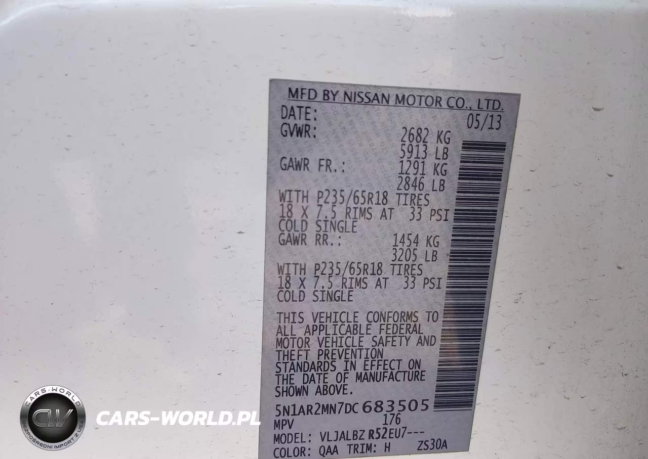 2013 Nissan Pathfinder S VIN:5N1AR2MN7DC683505 - 9
