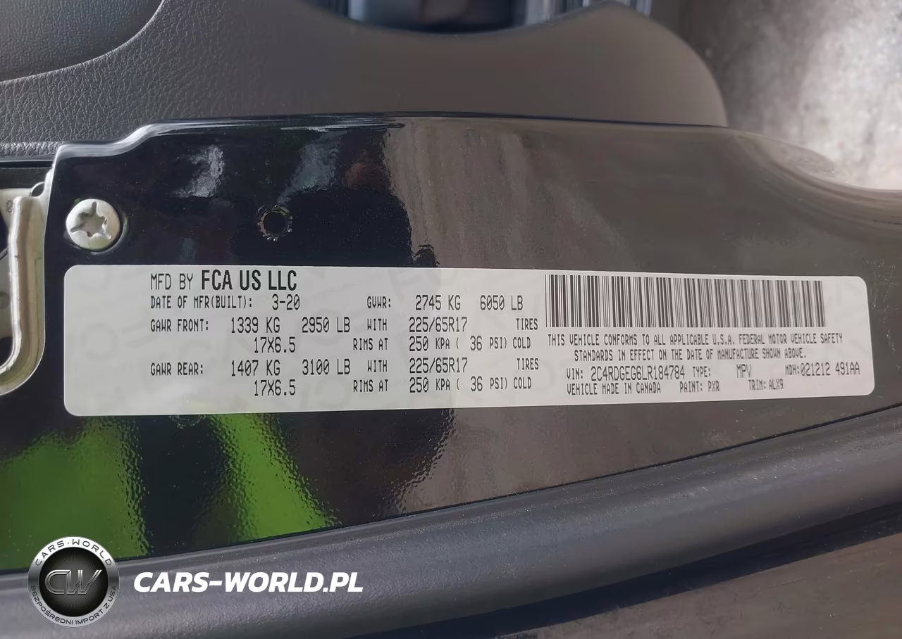 2020 Dodge Grand Caravan Gt VIN:2C4RDGEG6LR184784 - 9