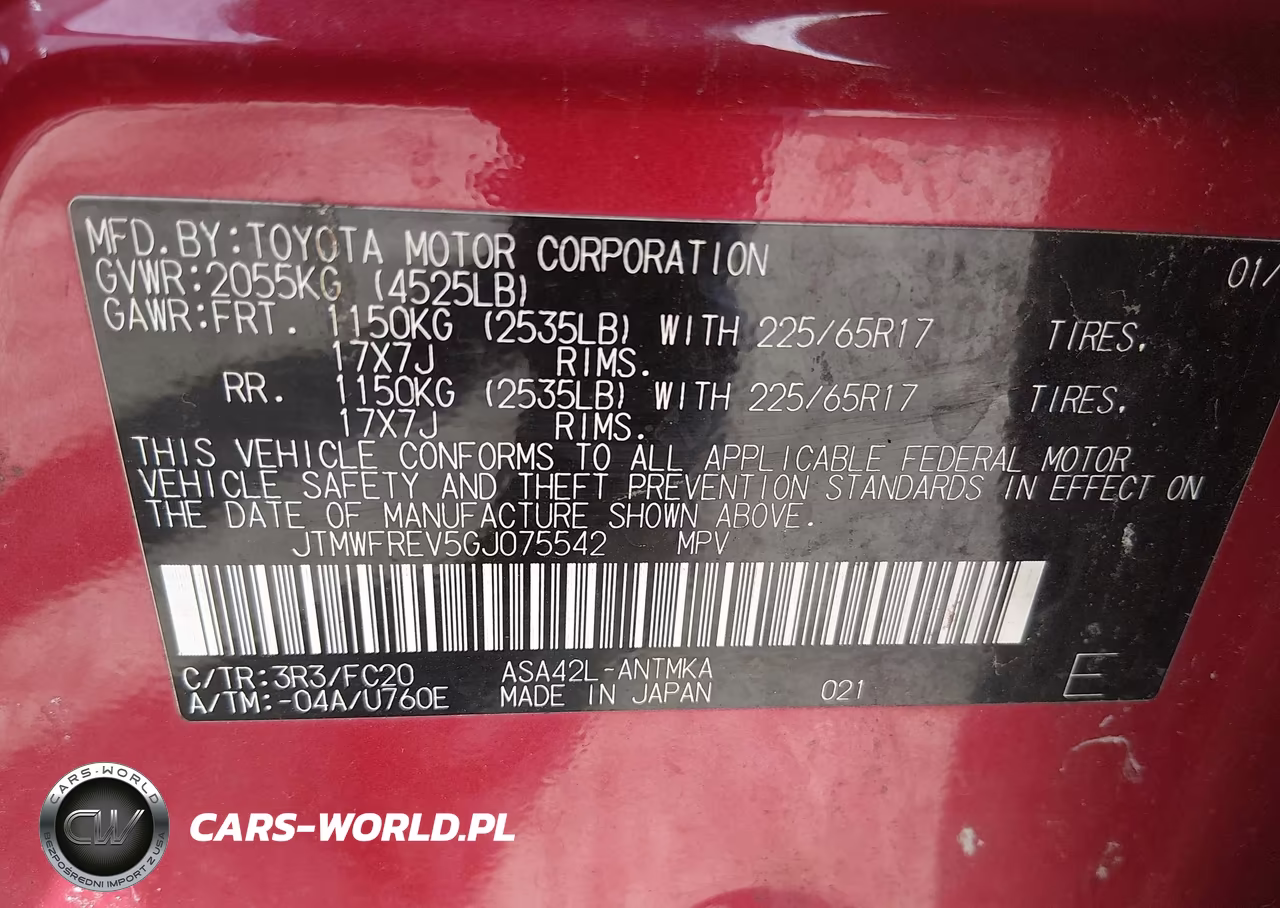 2016 Toyota Rav4 Xle VIN:JTMWFREV5GJ075542 - 9