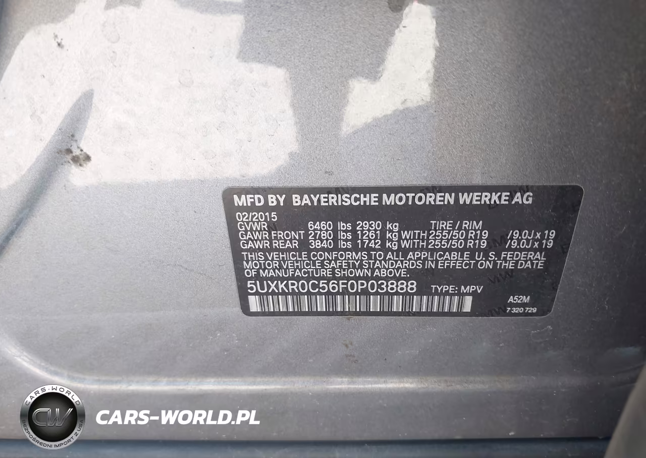 2015 BMW X5 xDrive35I VIN:5UXKR0C56F0P03888 - 9
