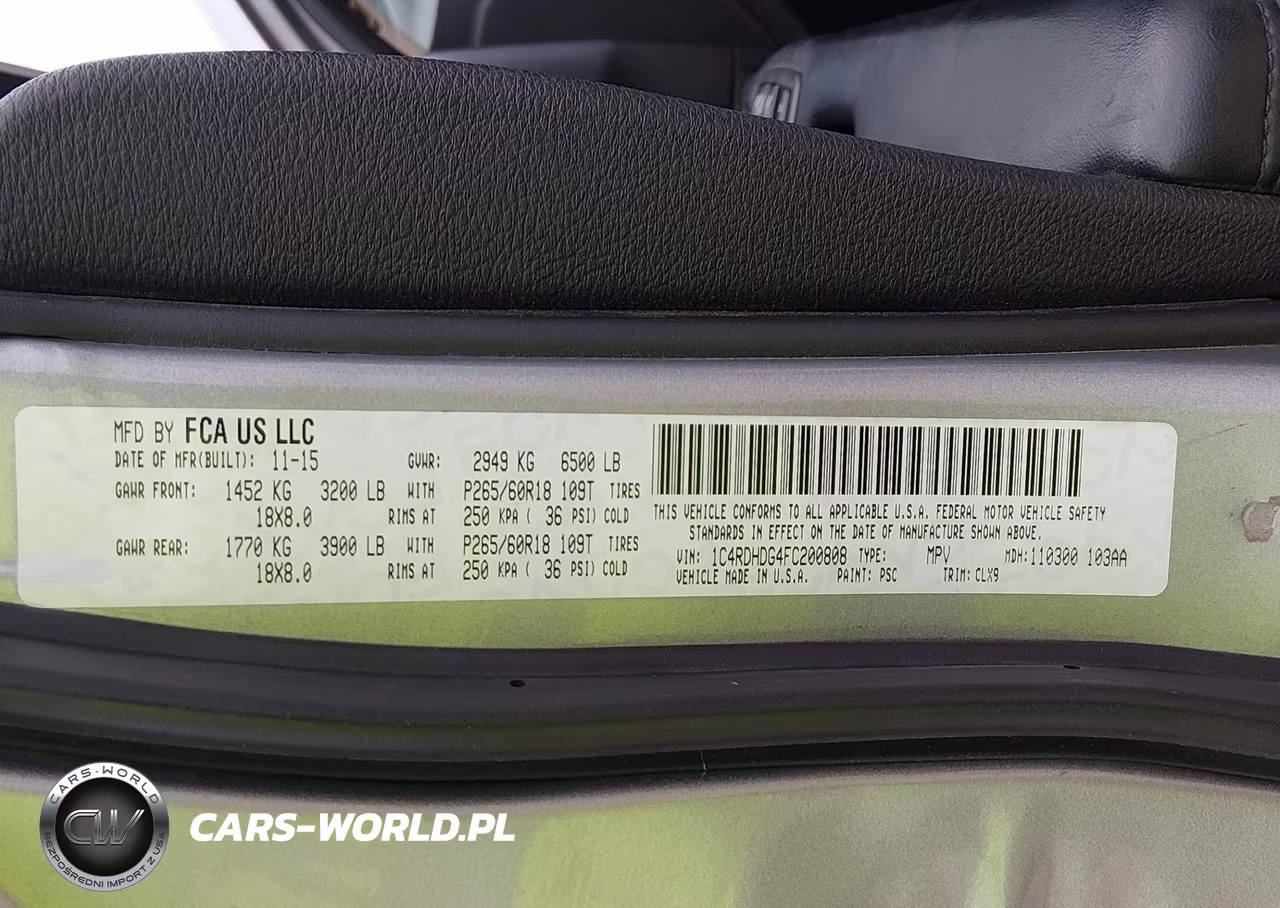 2015 Dodge Durango Limited VIN:1C4RDHDG4FC200808 - 9