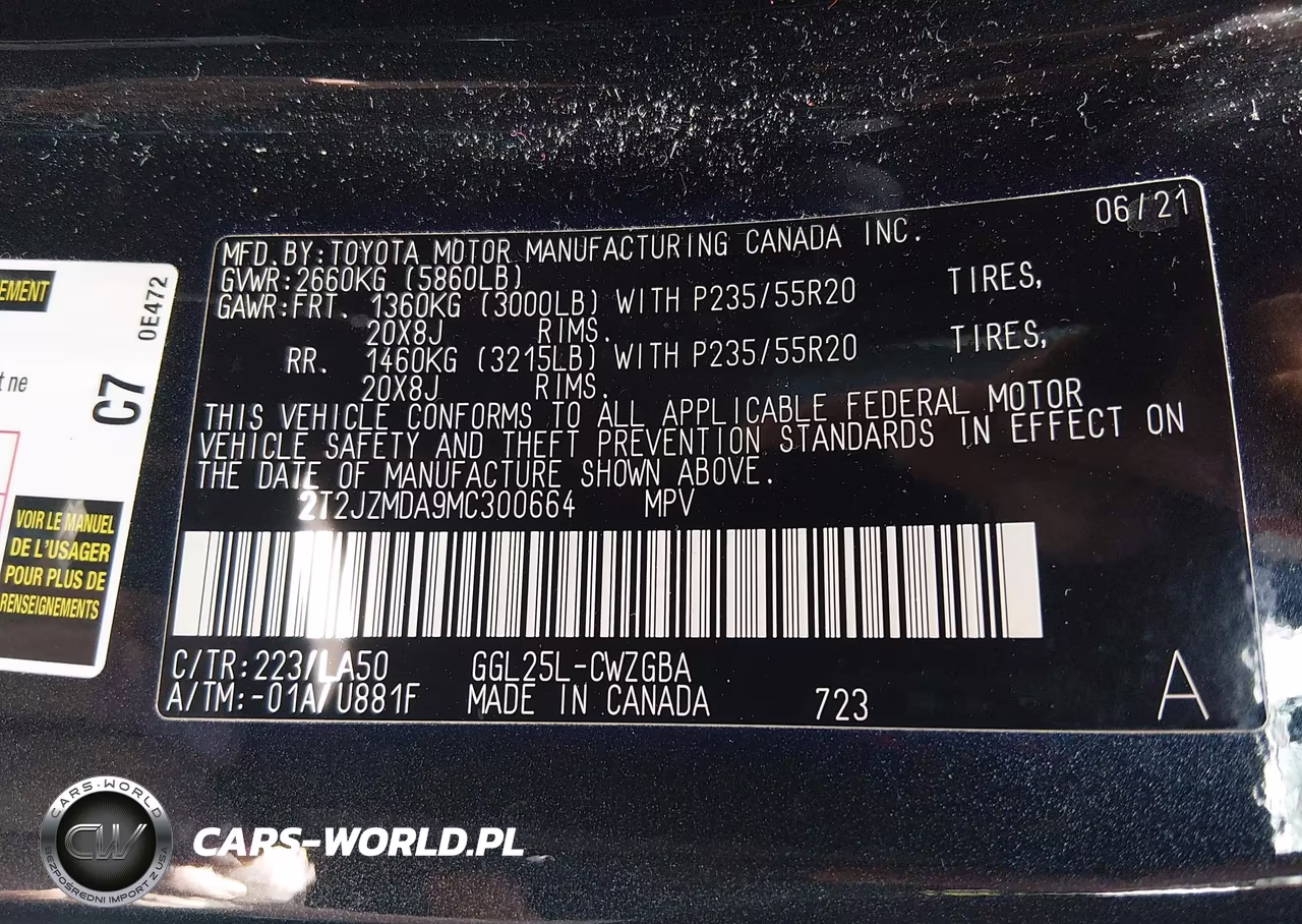 2021 Lexus Rx 350 VIN:2T2JZMDA9MC300664 - 9