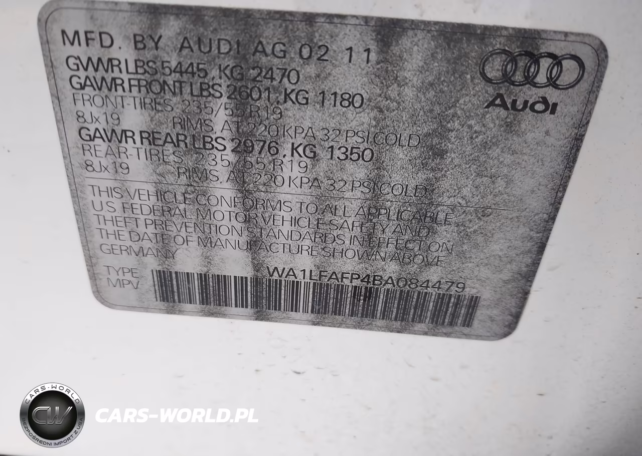 2011 Audi Q5 2.0T Premium VIN:WA1LFAFP4BA084479 - 9