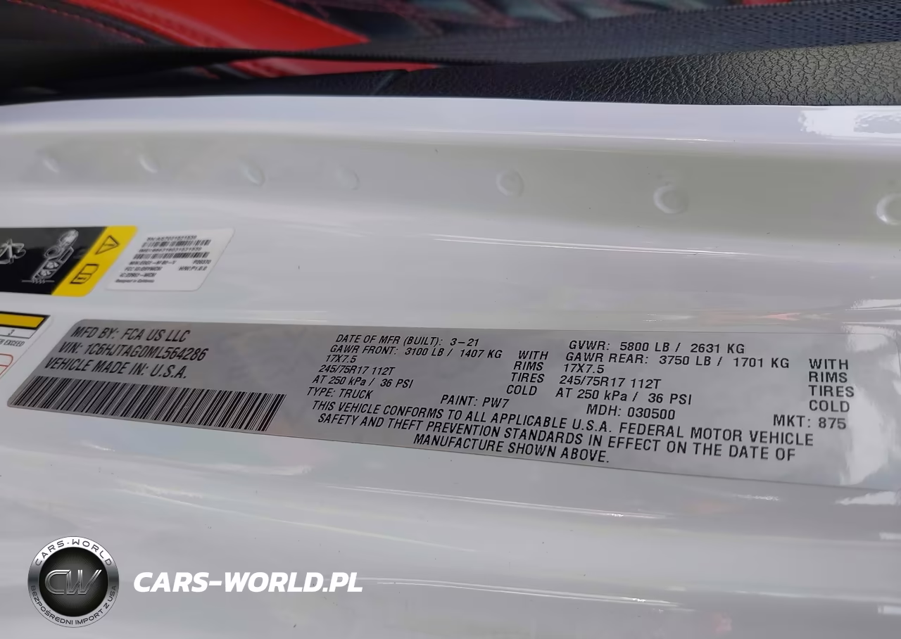 2021 Jeep Gladiator Sport S 4X4 VIN:1C6HJTAG0ML564286 - 9