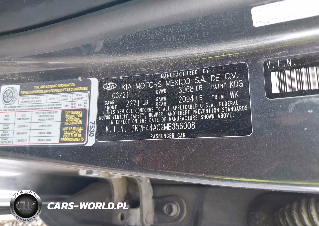 2021 Kia Forte Gt VIN:3KPF44AC2ME356008 - 9