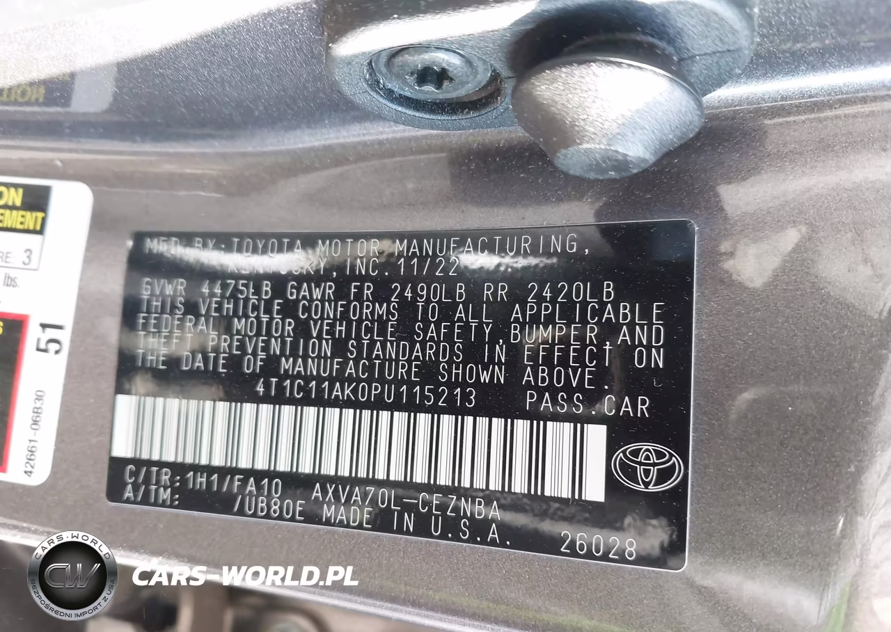 2023 Toyota Camry Le VIN:4T1C11AK0PU115213 - 9