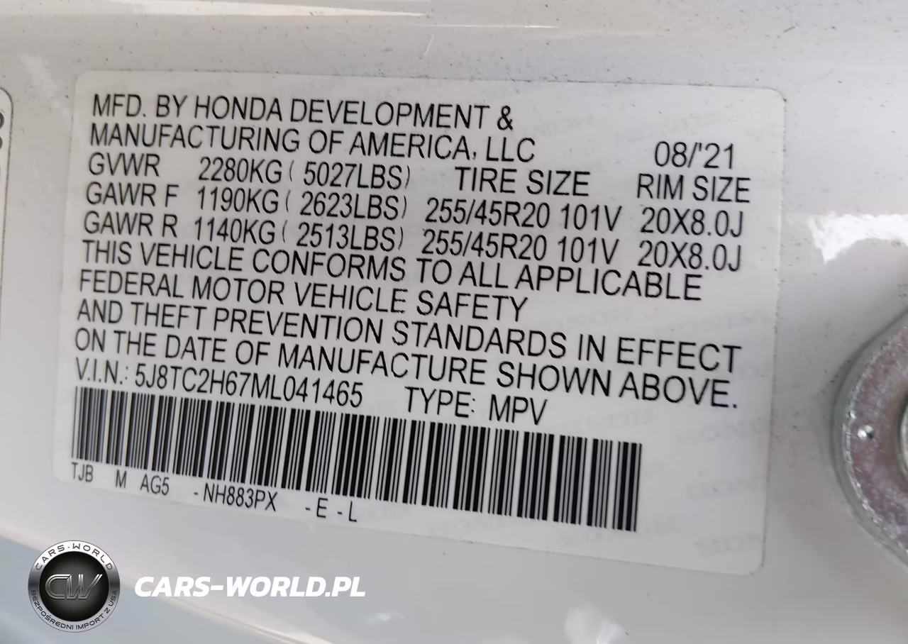 2021 Acura Rdx A-Spec Package VIN:5J8TC2H67ML041465 - 9