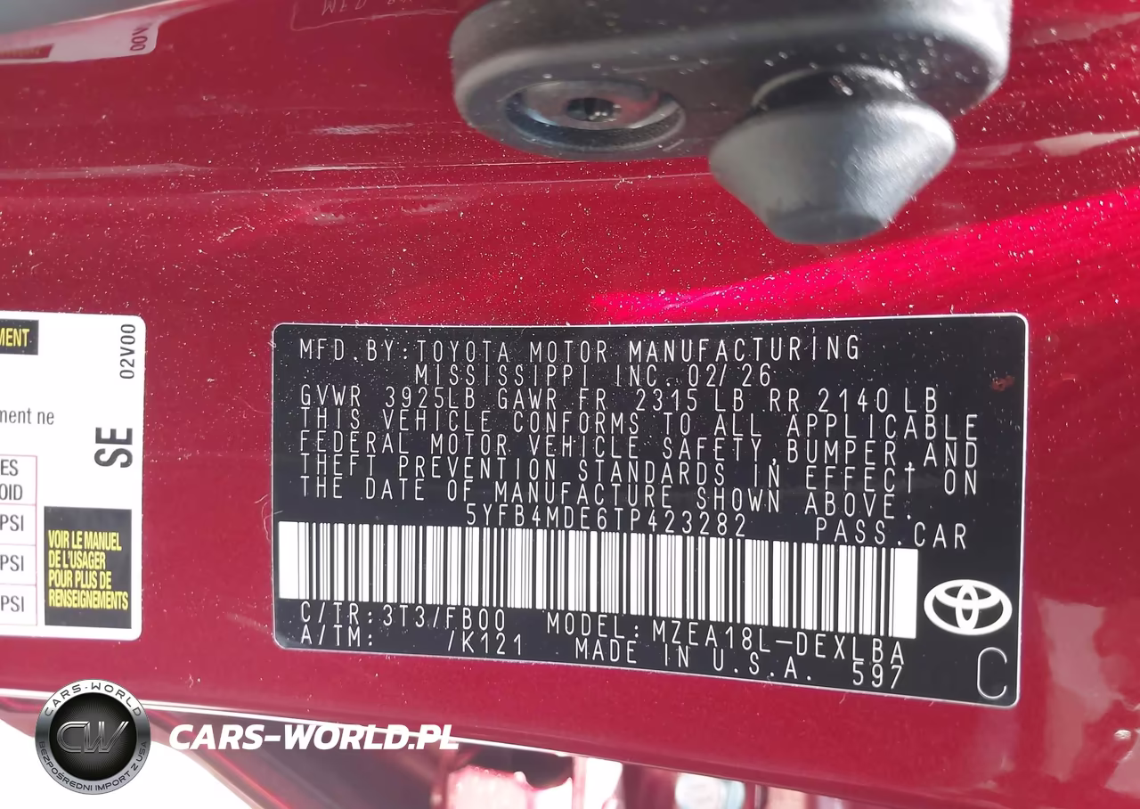 2026 Toyota Corolla Le VIN:5YFB4MDE6TP423282 - 9