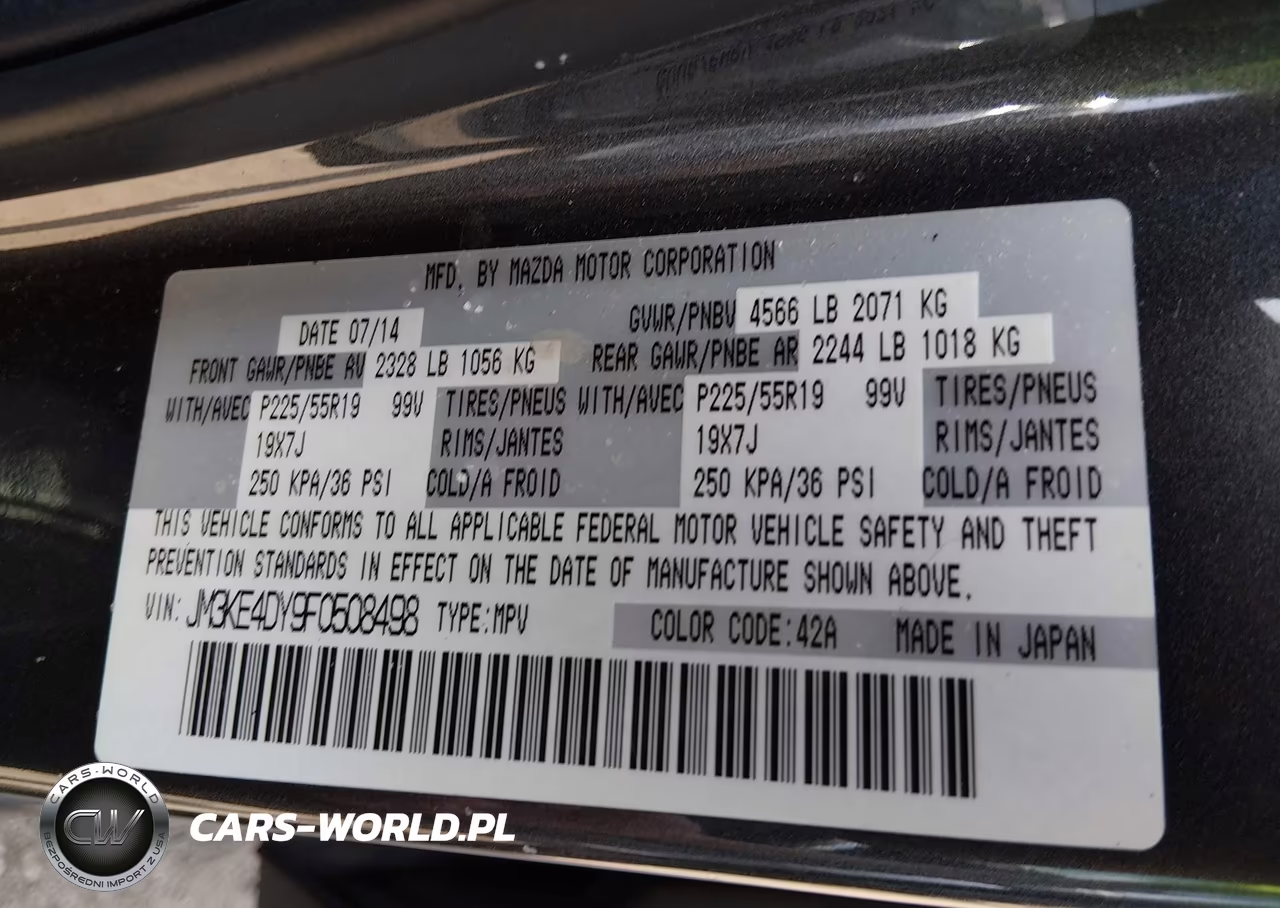2015 Mazda Cx-5 Grand Touring VIN:JM3KE4DY9F0508498 - 9