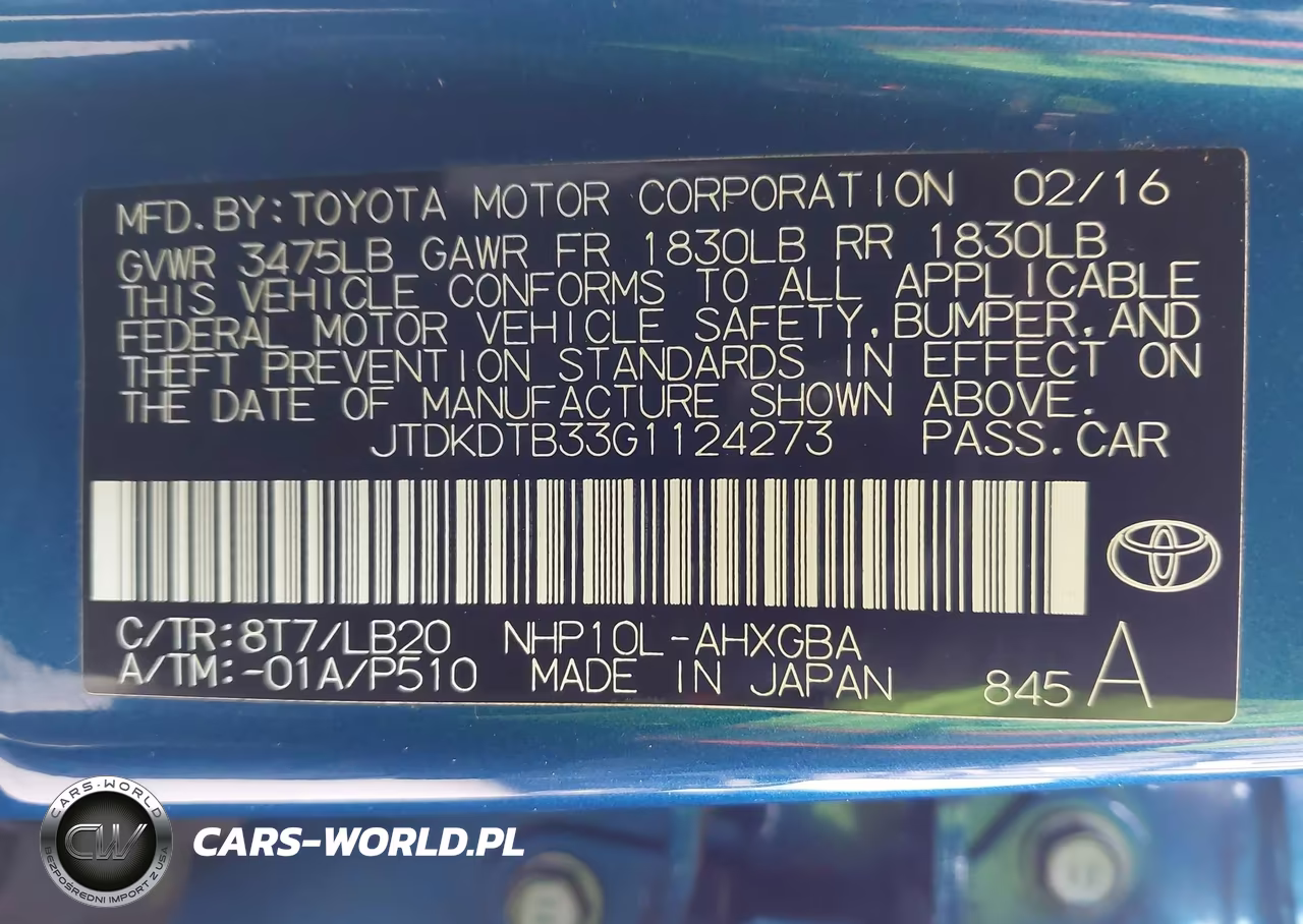 2016 Toyota Prius C Four VIN:JTDKDTB33G1124273 - 9