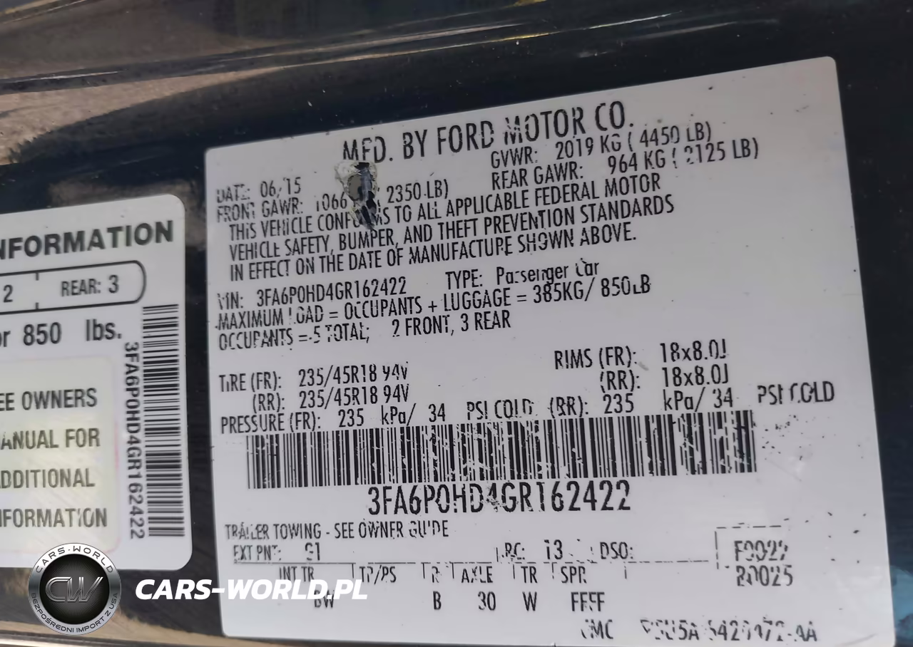 2016 Ford Fusion Se VIN:3FA6P0HD4GR162422 - 9