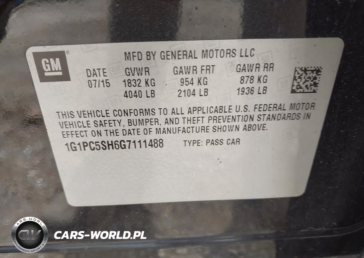 2016 Chevrolet Cruze Limited Ls Auto VIN:1G1PC5SH6G7111488 - 9