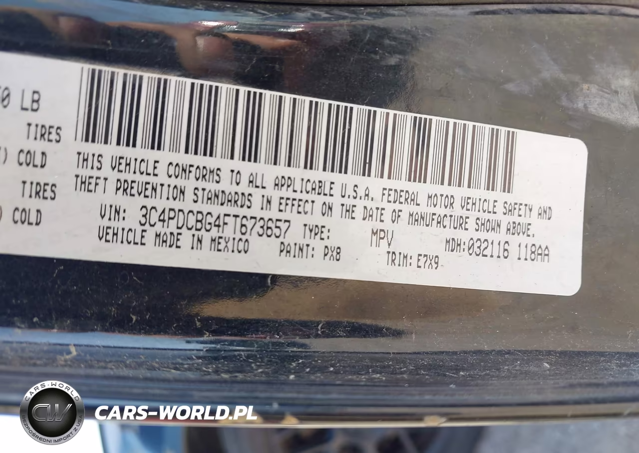 2015 Dodge Journey Sxt VIN:3C4PDCBG4FT673657 - 9