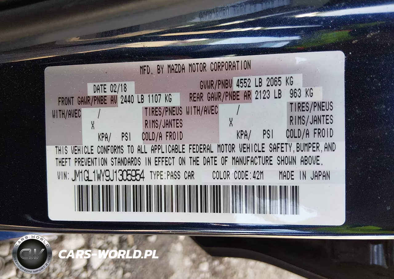 2018 Mazda Mazda6 Grand Touring Reserve VIN:JM1GL1WY9J1305954 - 9