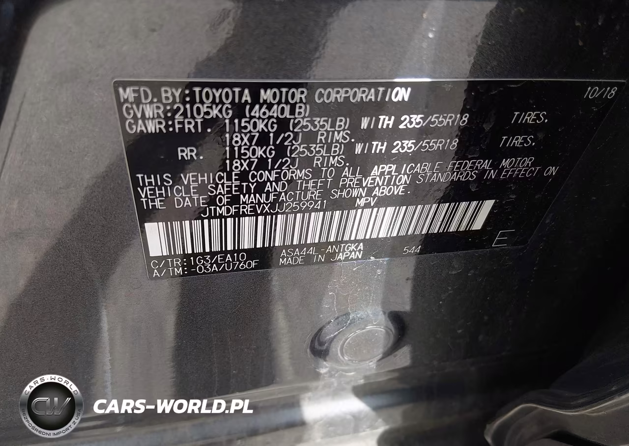 2018 Toyota Rav4 Limited VIN:JTMDFREVXJJ259941 - 9