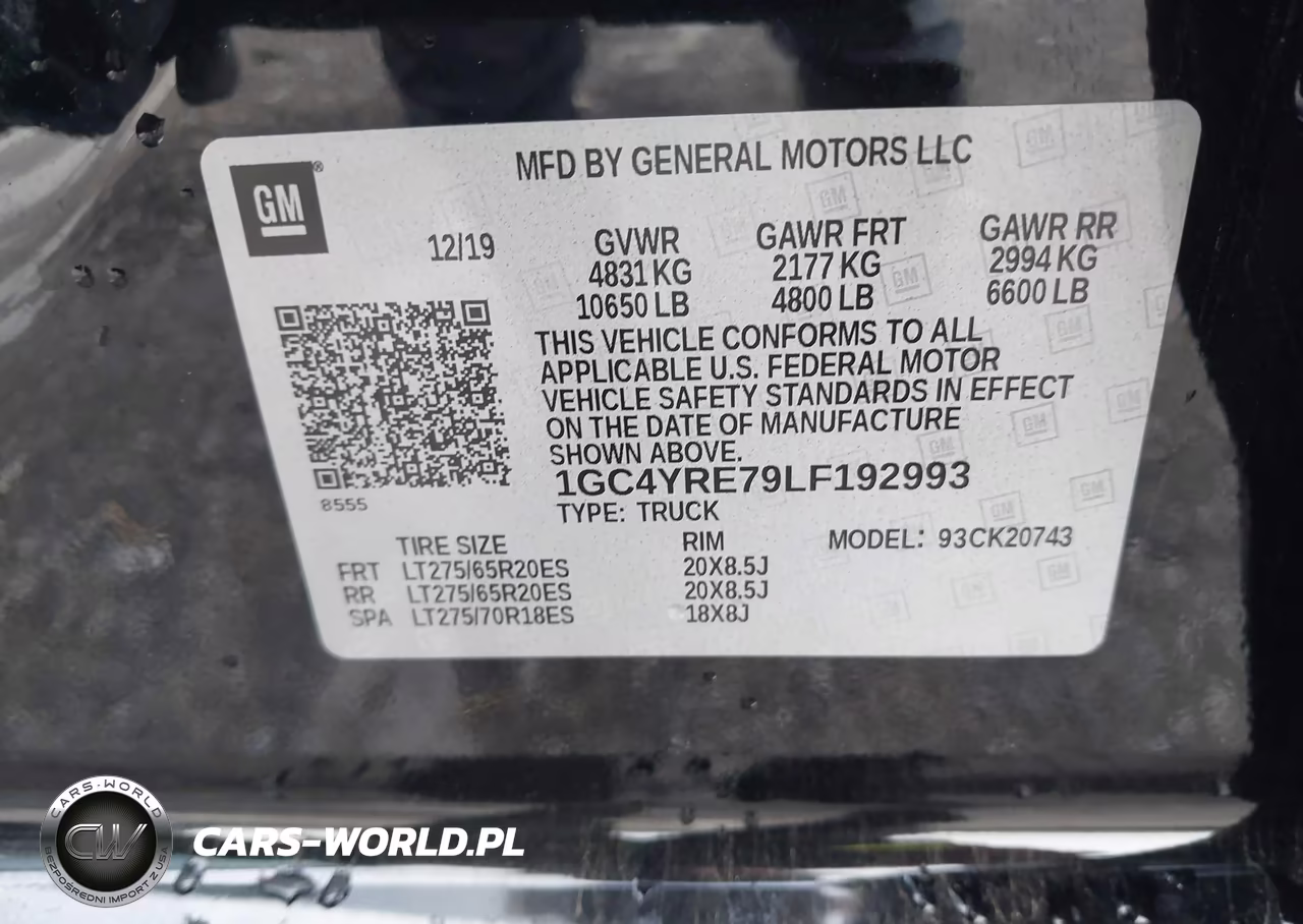 2020 Chevrolet Silverado 2500Hd 4Wd Standard Bed High Country VIN:1GC4YRE79LF192993 - 8