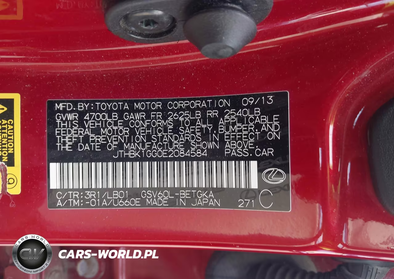 2014 Lexus Es 350 VIN:JTHBK1GG0E2084584 - 9