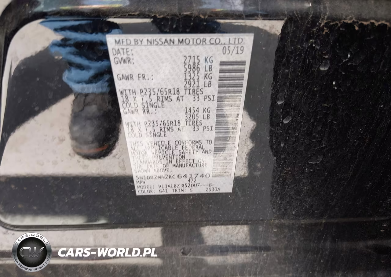 2019 Nissan Pathfinder S VIN:5N1DR2MN2KC641740 - 9