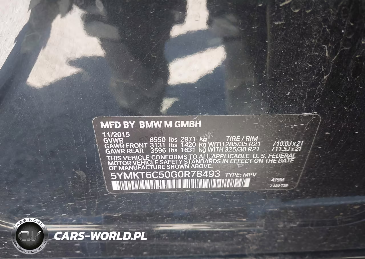 2016 BMW X5 M VIN:5YMKT6C50G0R78493 - 9
