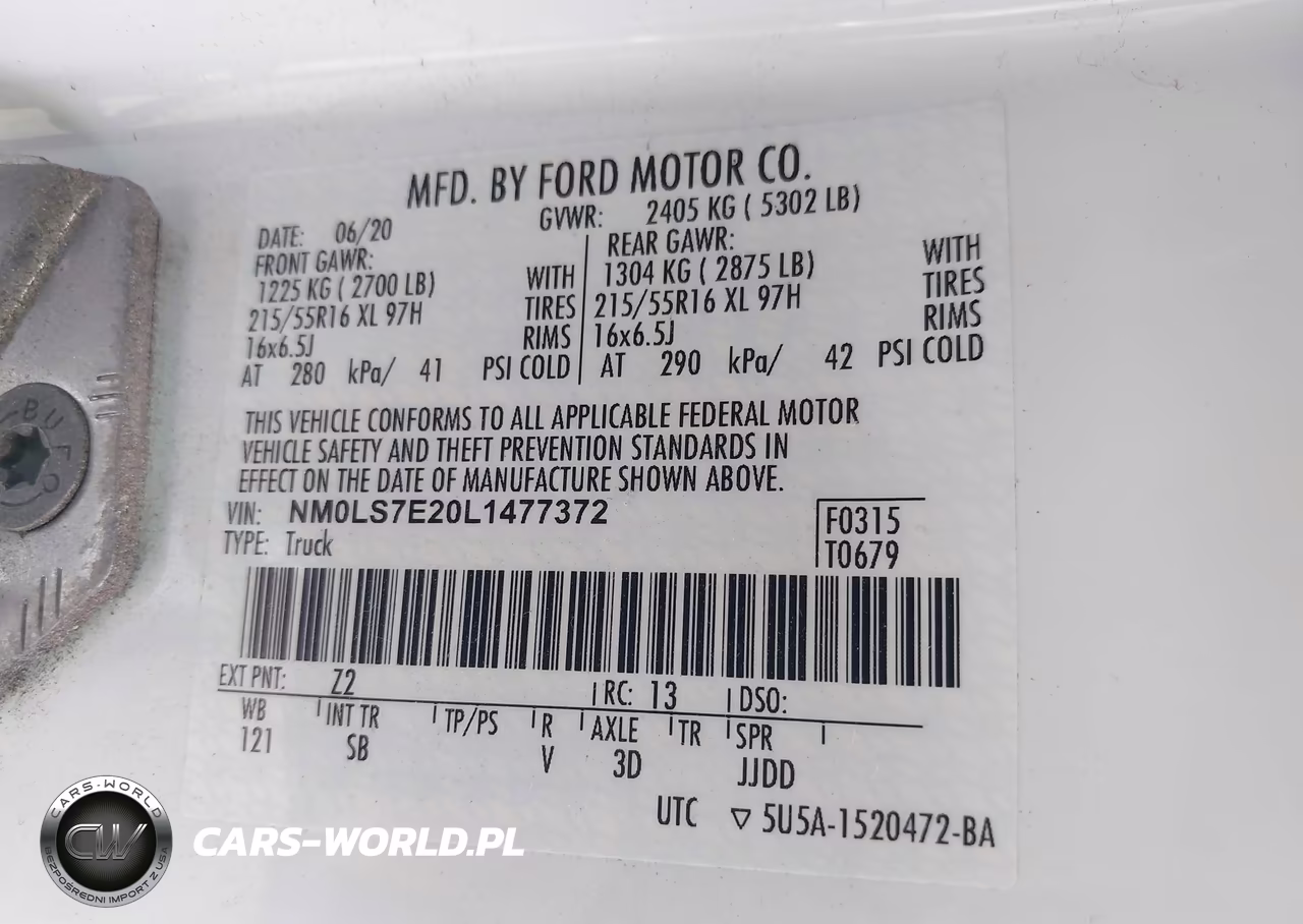 2020 Ford Transit Connect Xl VIN:NM0LS7E20L1477372 - 9