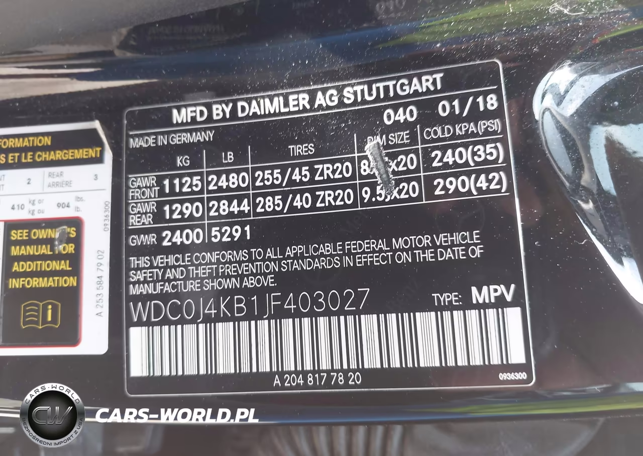 2018 Mercedes-Benz Glc 300 Coupe 4Matic VIN:WDC0J4KB1JF403027 - 9