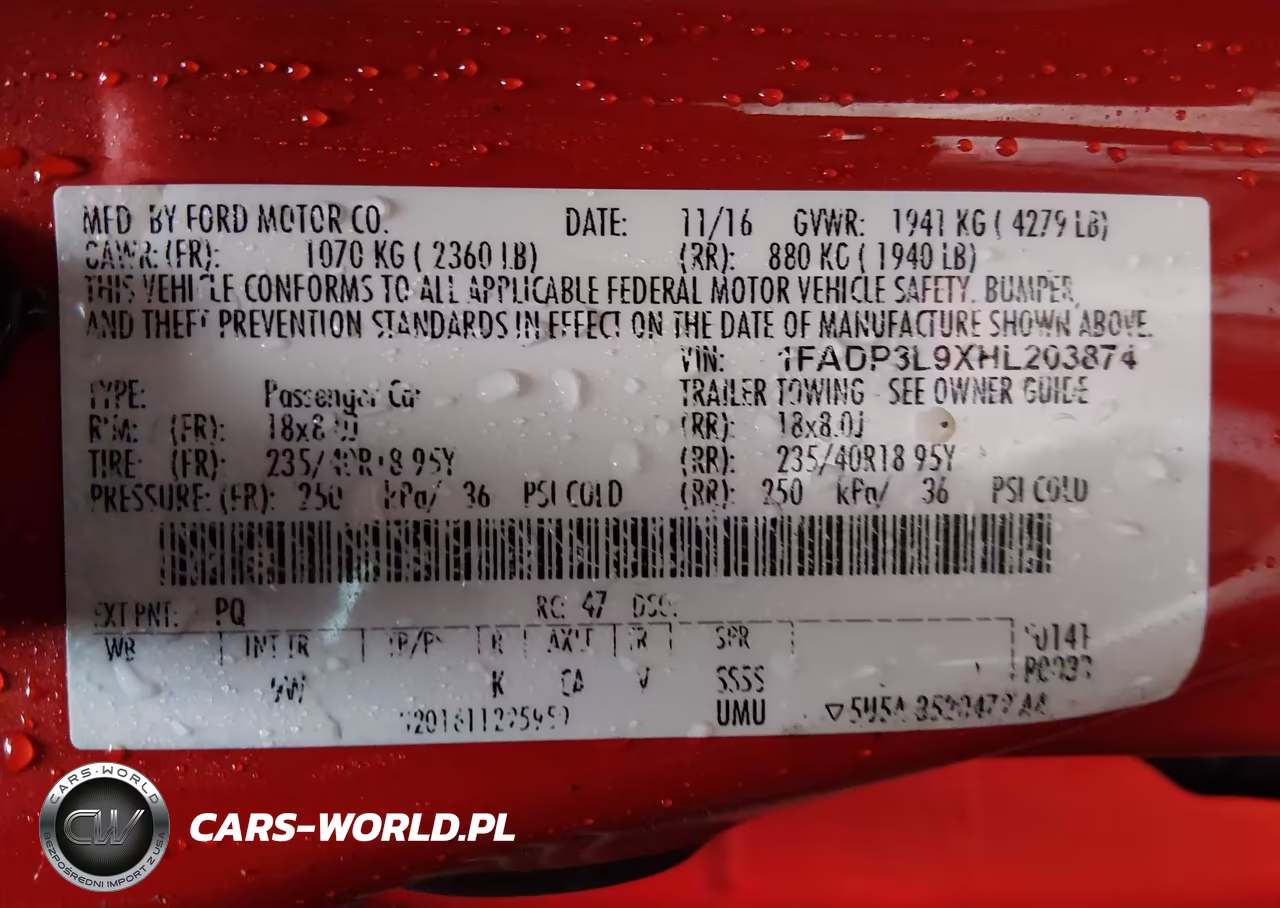 2017 Ford Focus St VIN:1FADP3L9XHL203874 - 9