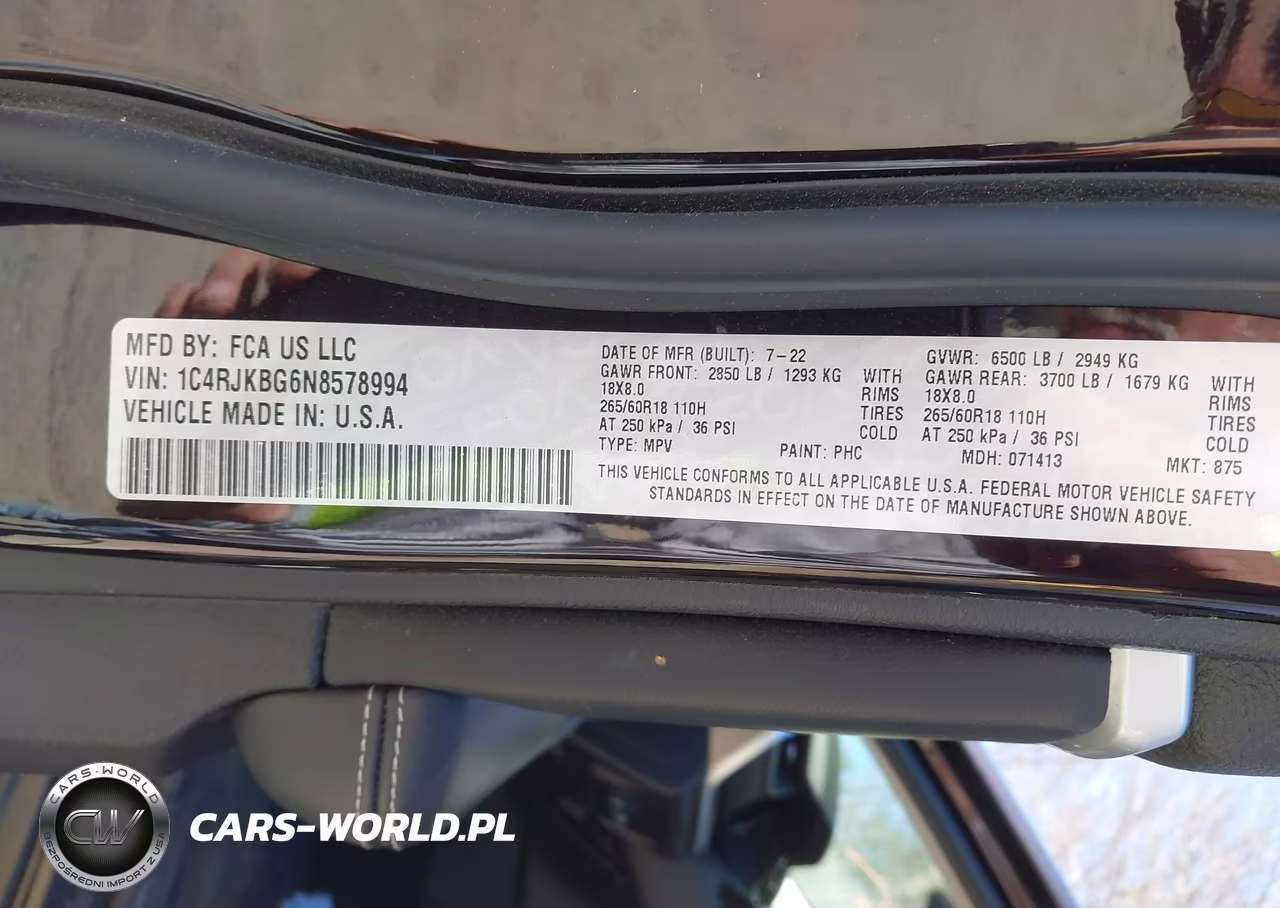 2022 Jeep Grand Cherokee L Limited 4X4 VIN:1C4RJKBG6N8578994 - 9