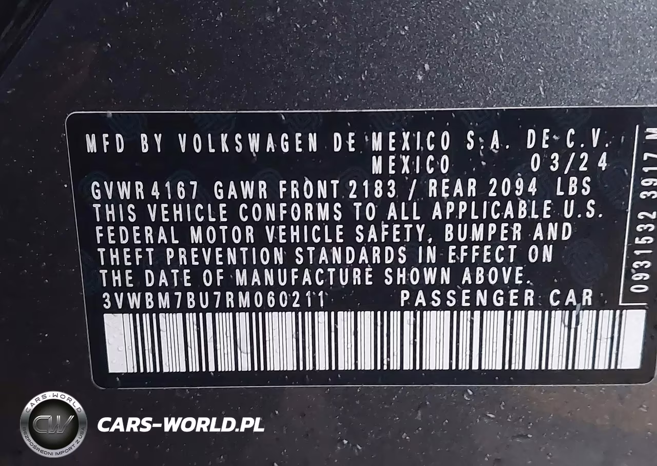 2024 Volkswagen Jetta Sport VIN:3VWBM7BU7RM060211 - 9
